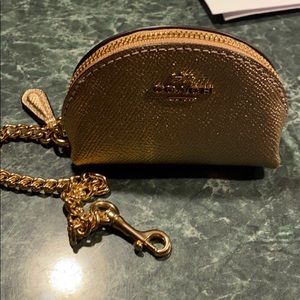 Coach half moon coin case